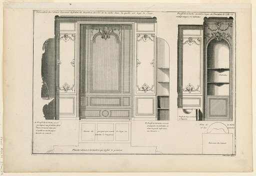 Panelling of the Bathroom in Palais Bourbon