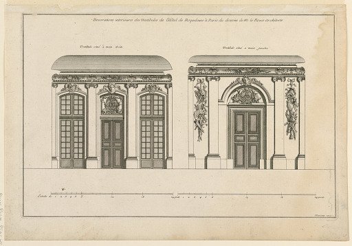 Decoration of the Two Vestibules in Hotel Roquelaure
