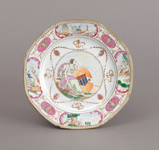 Dinner Plate with the Arms of Ker-Martin