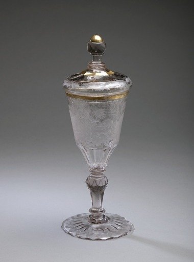 Covered Goblet Depicting Four Continents