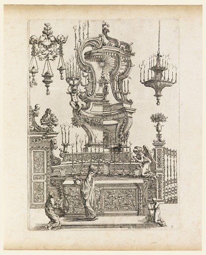 Design for an Altar, plate 2 of "Nuove Inventioni d'Ornament..."