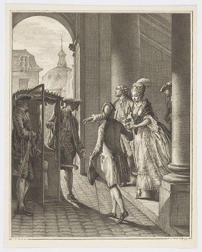 Les Précautions (The Precautions), from Le Monument du Costume