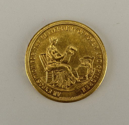 Admission coin to Women’s Welfare Exposition