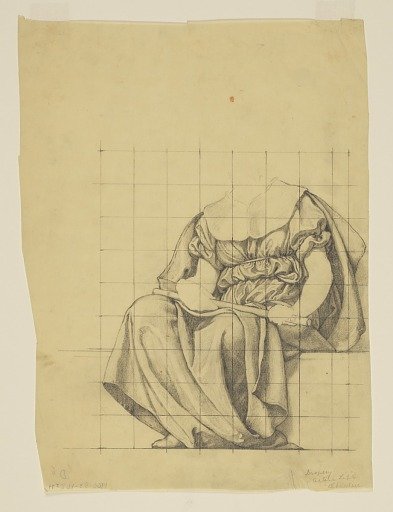 Drapery Study for "The Active Life," Lunette in the Administration Building, Oberlin College, Oberlin, OH