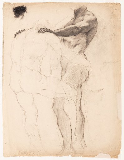 Figure Study for "Jacob Wrestling with the Angel"