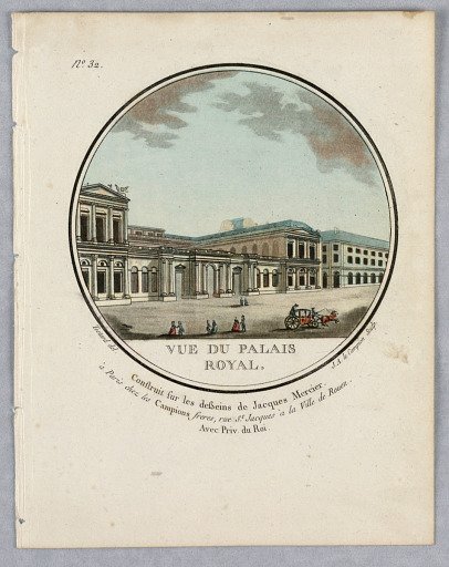 The Palais Royal, Plate 32 of Vues Pittoresques de Principaux édifices de Paris