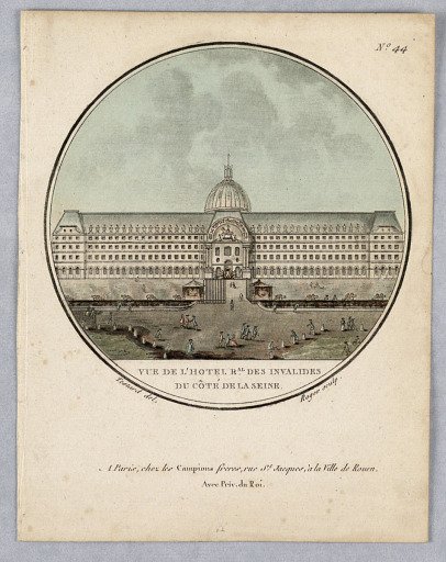 Hôtel des Invalides, Plate 44 from "Vues Pittoresques des Princepaux Édifices de Paris"