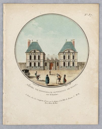 Hôtel de Boisgelin, Plate 87 from "Vues Pittoresques des Principaux Édifices de Paris"