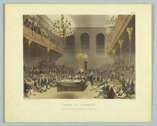 House of Commons, from "Ackermann's Repository"