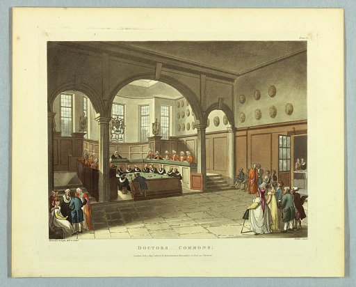 Doctors Commons, from "Ackermann's Repository"