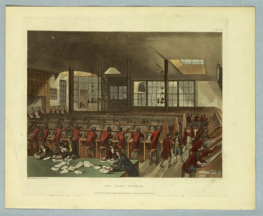 The Post Office, from "Ackermann's Repository"