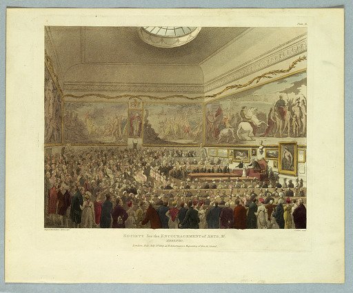 Session House, Clerkenwell, from "Ackermann's Repository"