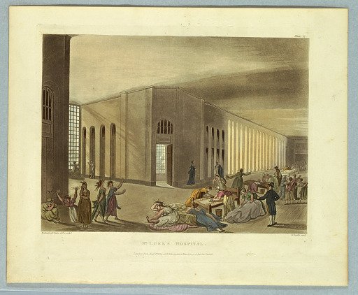 St. Luke's Hospital, from "Ackermann's Repository"