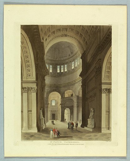 St. Paul's Cathedral, from "Ackermann's Repository"