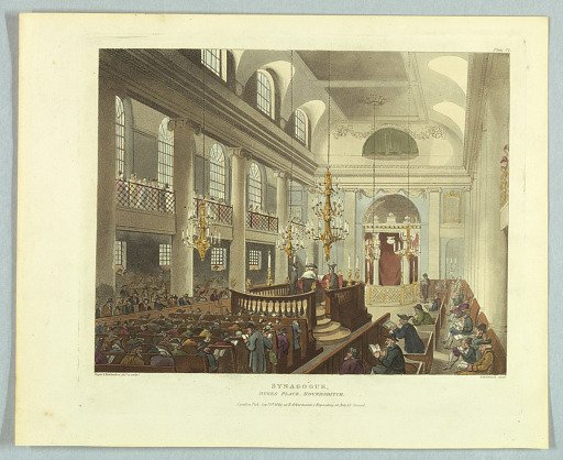 Synagogue, from "Ackermann's Repository"