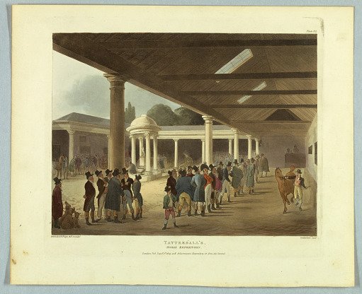 Tattersall's Horse Repository, from "Ackermann's Repository"