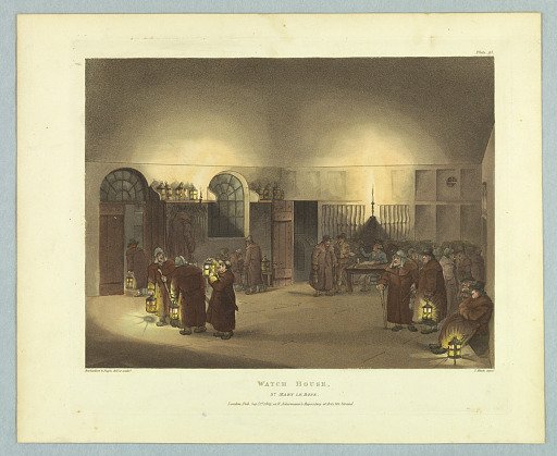 Watch House, St. Mary le Bone, from "Ackermann's Repository"