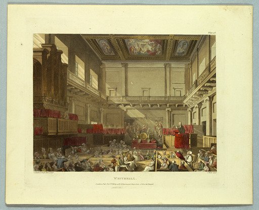 Whitehall, from "Ackermann's Repository"