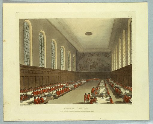 Chelsea Hospital, from "Ackermann's Repository"