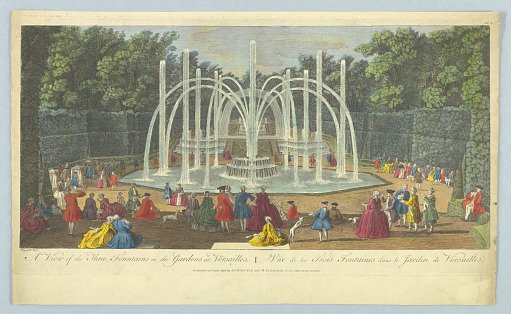 A View of the Three Fountains in the Gardens at Versailles