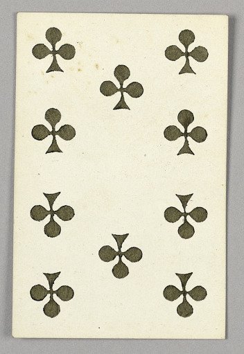 Ten of Clubs from Set of "Jeu Imperial–Second Empire–Napoleon III" Playing Cards