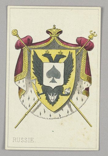 Russia, Ace of Spades from Set of "Jeu Imperial–Second Empire–Napoleon III" Playing Cards
