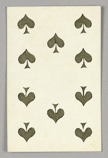 Ten of Spades from Set of "Jeu Imperial–Second Empire–Napoleon III" Playing Cards