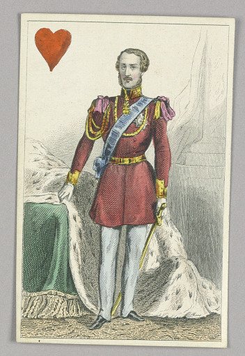 Prince Albert, King of Hearts from Set of "Jeu Imperial–Second Empire–Napoleon III" Playing Cards