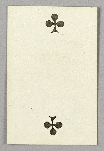 Two of Clubs from Set of "Jeu Imperial–Second Empire–Napoleon III" Playing Cards