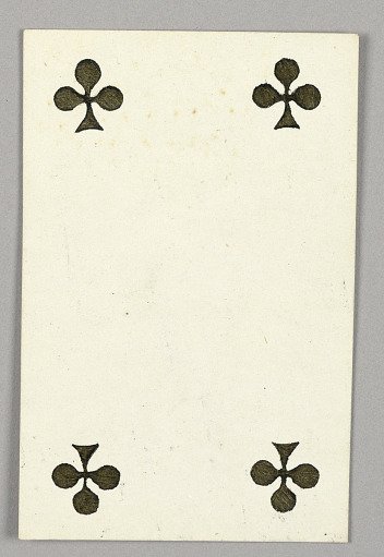 Four of Clubs from Set of "Jeu Imperial–Second Empire–Napoleon III" Playing Cards