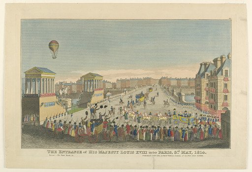 The Entrance of His Majesty Louis XVIII into Paris, 3rd May, 1814