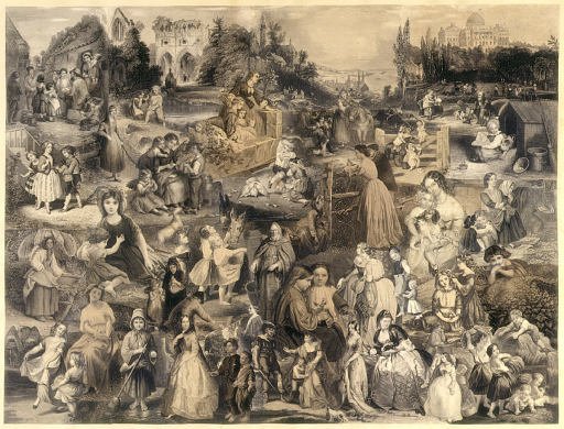 Untitled Montage of Figures in Landscapes