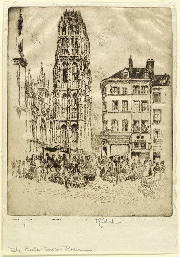 Flower Market and Butter Tower, Rouen