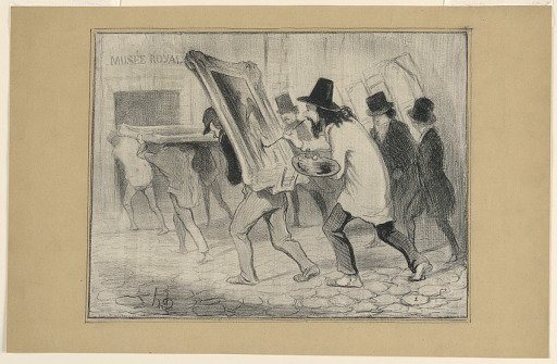 Le Dernier Jour de la Reception des Tableaux, from Charivari