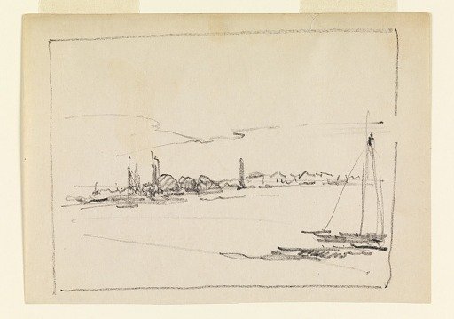 Landscape with Sailboat