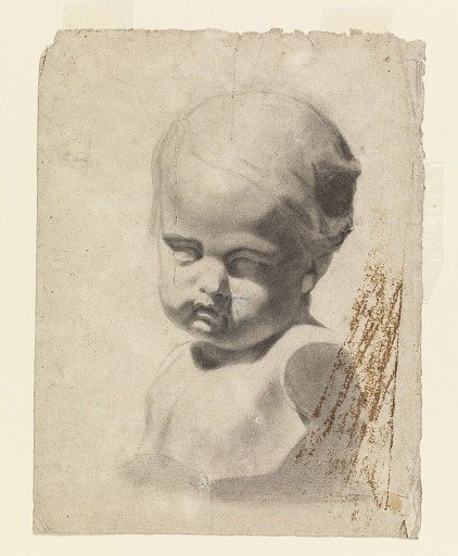 Study of a Bust of a Child (from a plaster cast)