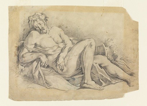 Bacchus Sleeping (after Poussin)