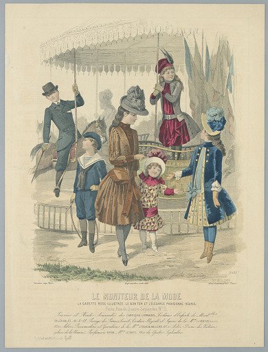 Fashion Plate from "Le Moniteur de la Mode"