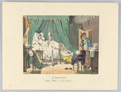 Allons! Allons! Il faur partir, Plate 9 from "Inconvénient"