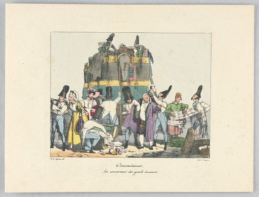 Les amusemens des gentile douauiers, Plate 11 from "Inconvénient"