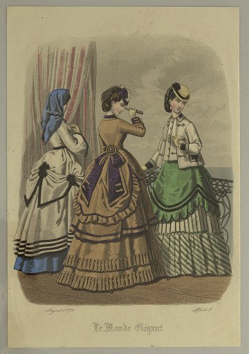 Fashion Plate from Le Monde Elégant