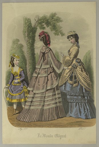 Fashion Plate from Le Monde Elégant