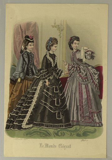 Fashion Plate from Le Monde Elégant