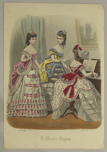Fashion Plate from Le Monde Elégant
