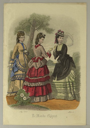 Fashion Plate from Le Monde Elégant