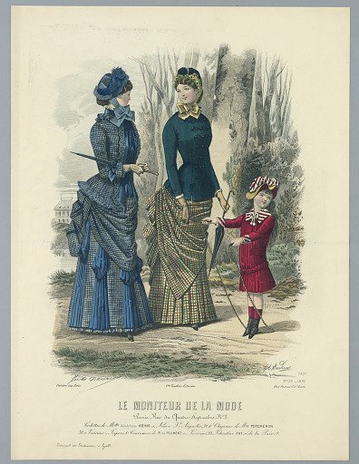 Fashion Plate from Le Moniteur de la Mode