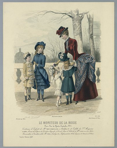 Fashion Plate from Le Moniteur de la Mode