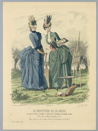 Fashion Plate from Le Moniteur de la Mode