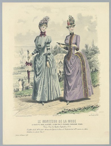 Fashion Plate from Le Moniteur de la Mode