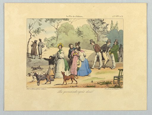 La promenade après dîner, from La vie de château